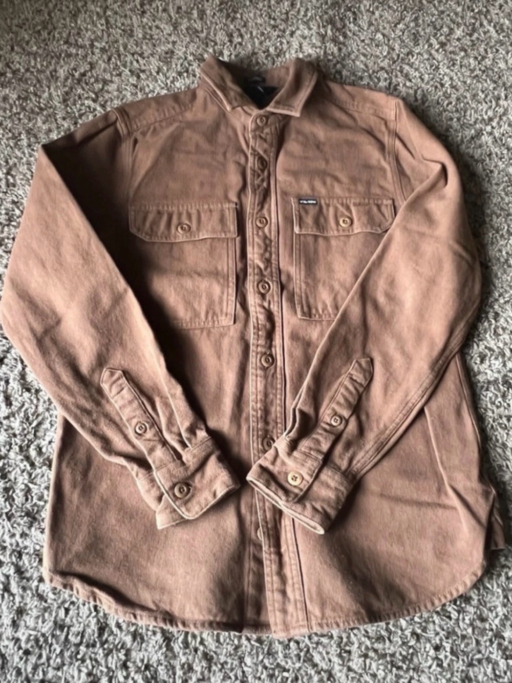 Volcom Men's Tan Brown Shirt Jacket